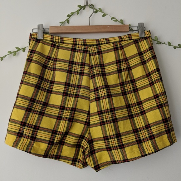 American Apparel Pants - American Apparel high waisted plaid shorts.